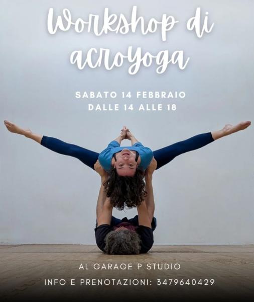 14 FERRAIO 2026. H: 14.00-18.00.WORKSHOP DI ACROYOGA