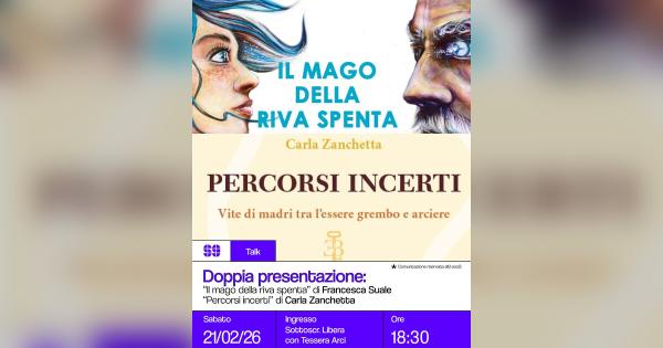 Doppia presentazione: ‘Il magno della riva spenta’ di Francesca Suale + ‘Percorsi incerti’ di Carla Zanchetta