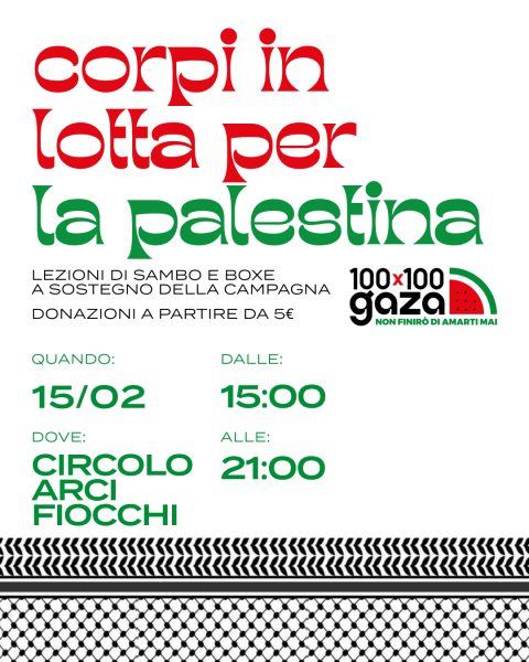 CORPI IN LOTTA PER LA PALESTINA 🥊