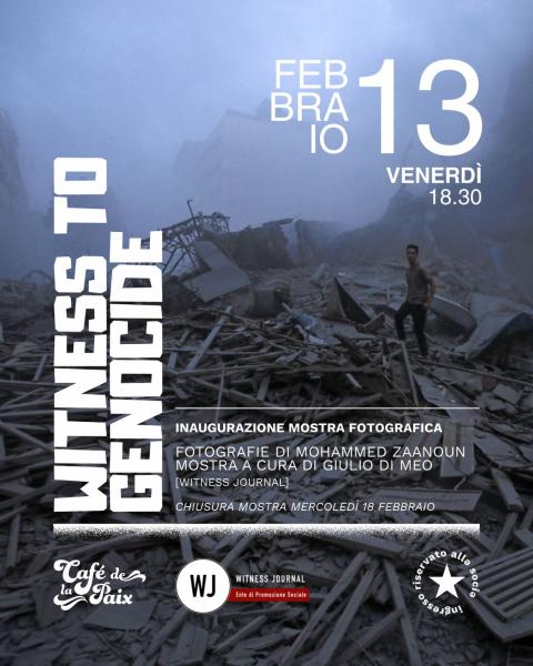 Mostra fotografica “Witness to Genocide" - Cafè de  La Paix