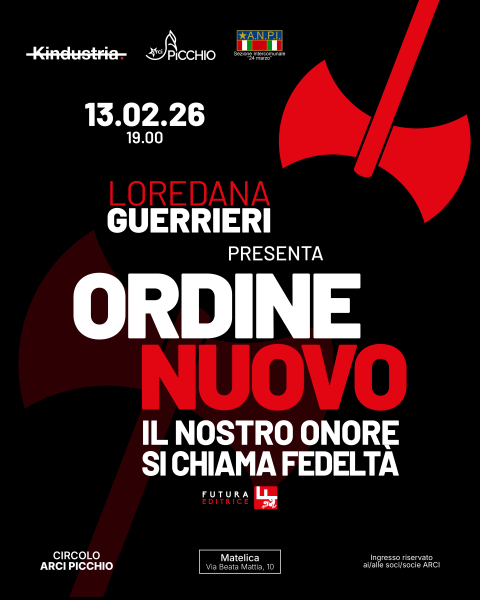 Loredana Guerrieri presenta "Ordine nuovo - Il nostro onore si chiama fedeltà"