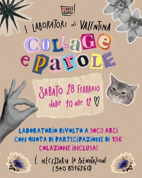 C O L L A G E &  P A R O L E   A  C O L A Z I O N E ☕️