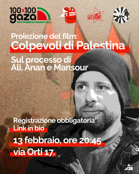 Proiezione Colpevoli di Palestina