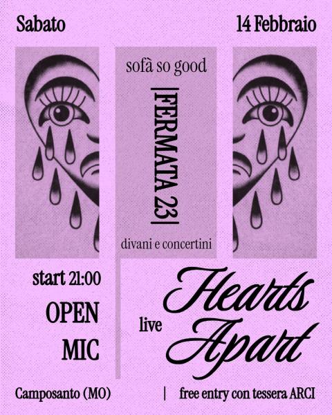 SOFÀ SO GOOD - A CUORE APERTO: OPEN MIC + HEARTS APART