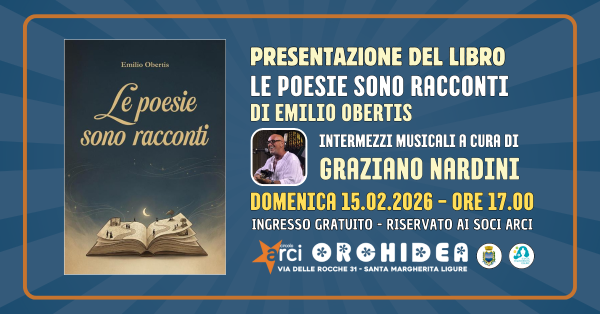 Presentazione del libro "Le poesie sono racconti" di Emilio Obertis