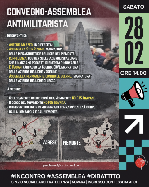 Convegno-Assemblea antimilitarista