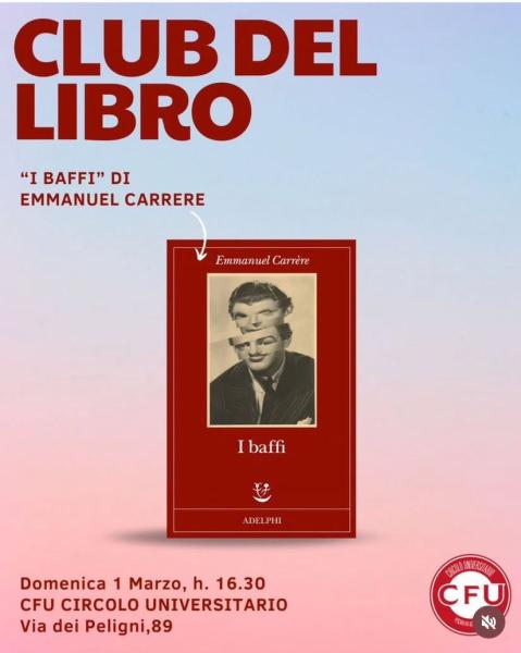 CLUB DEL LIBRO "I Baffi” di Emmanuel Carrère