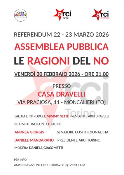 ASSEMBLEA PUBBLICA LE RAGIONI DEL NO