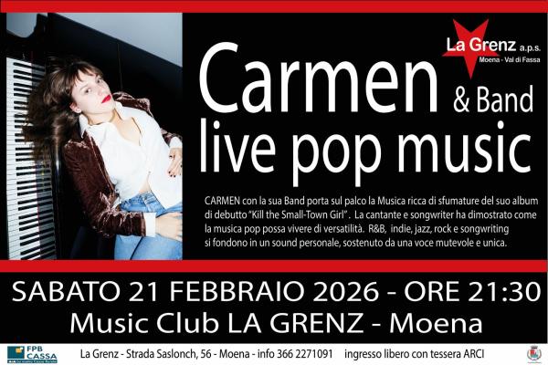 Carmen Sciullo e band live pop music