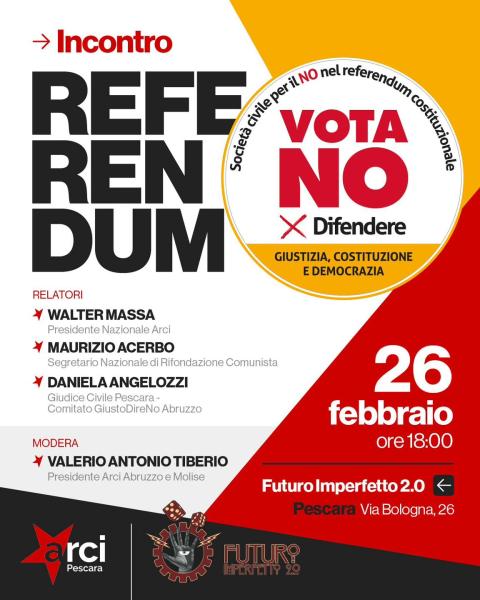 INCONTRO REFERENDUM COSTITUZIONALE -  VOTA NO