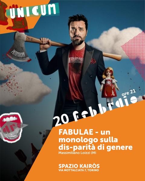 Loizzi con "Fabulae - monologo sulla dis-parità di genere" a Spazio Kairòs!