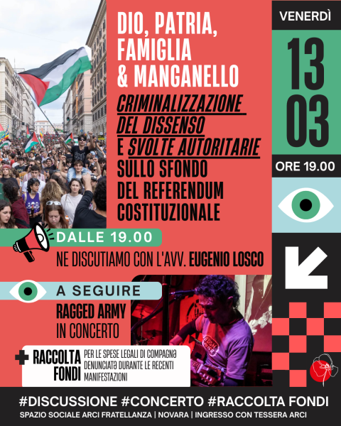 Dio, patria, famiglia & manganello | Criminalizzazione del dissenso e svolte autoritarie sullo sfondo del referendum costituzionale