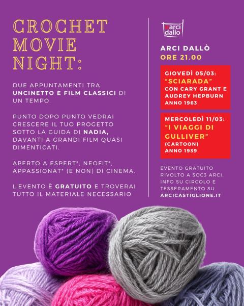 🧶🎬 CROCHET MOVIE NIGHT - Sciarada (1963)🎬🧶