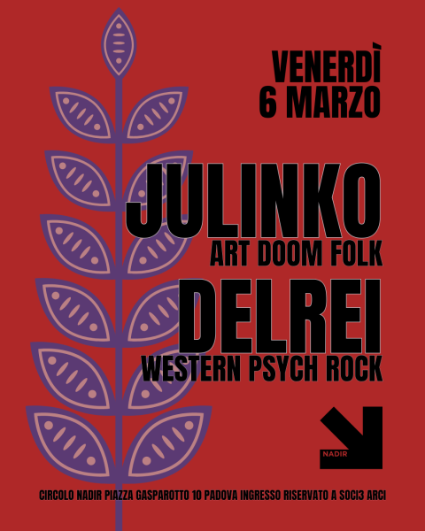 JULINKO art doom folk + DELREI western psych rock