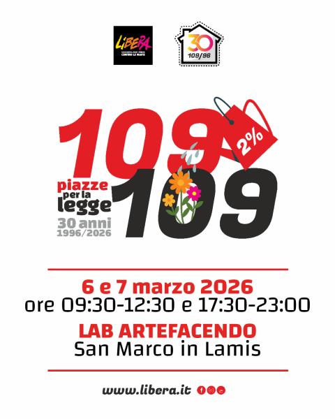 𝟭𝟬𝟵 𝗽𝗶𝗮𝘇𝘇𝗲 𝗽𝗲𝗿 𝗶 𝟯𝟬 𝗮𝗻𝗻𝗶 𝗱𝗲𝗹𝗹𝗮 𝗹𝗲𝗴𝗴𝗲 𝟭𝟬𝟵/𝟵𝟲