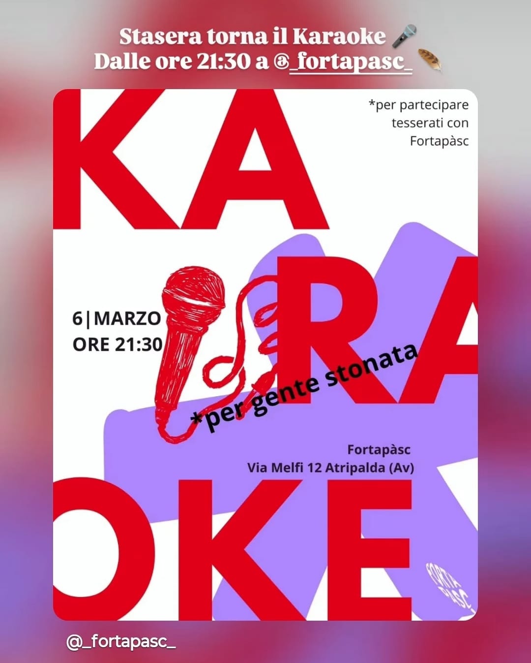 KARAOKE per gente stonata