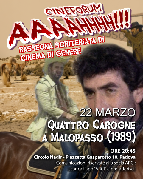 🎥"QUATTRO CAROGNE A MALOPASSO” (1989) • Cineforum AAAAHHHH!!!!