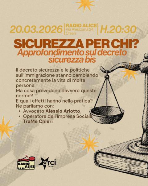 SICUREZZA PER CHI?