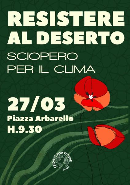 RESISTERE AL DESERTO - SCIOPERO PER IL CLIMA
