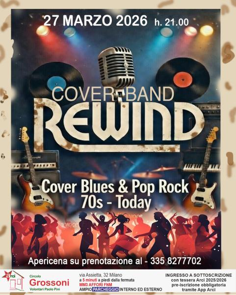 COWER BAND REWIND:  cover blues, pop rock, 70s, today