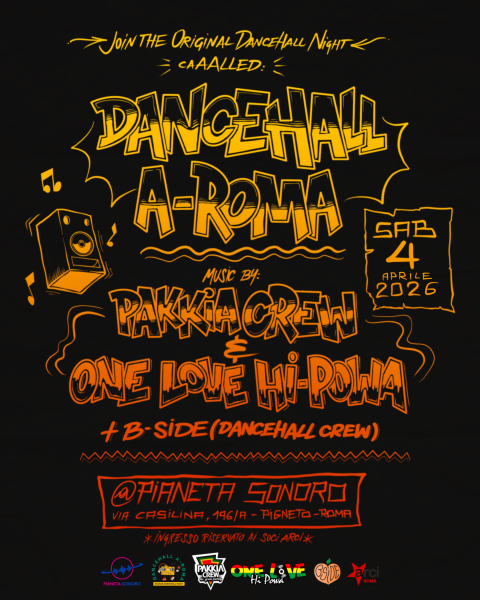 📻 🎶 𝗗𝗔𝗡𝗖𝗘𝗛𝗔𝗟𝗟 𝗔-𝗥𝗢𝗠𝗔 montly event // 04.04 @PianetaSonoro