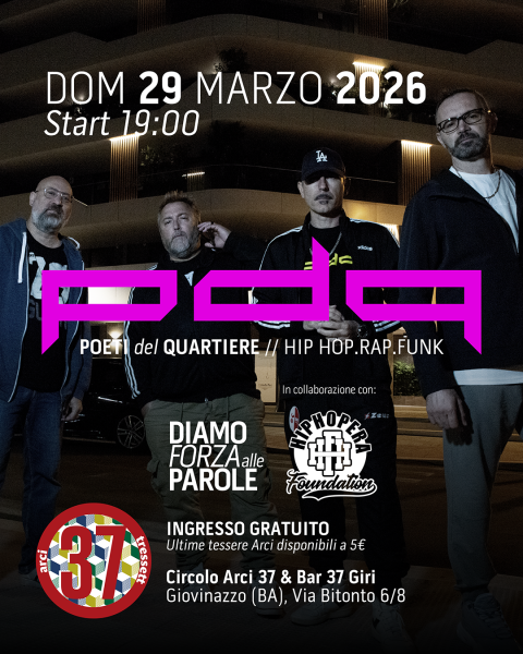 DIAMO FORZA ALLE PAROLE! Talk + Live con POETI DEL QUARTIERE