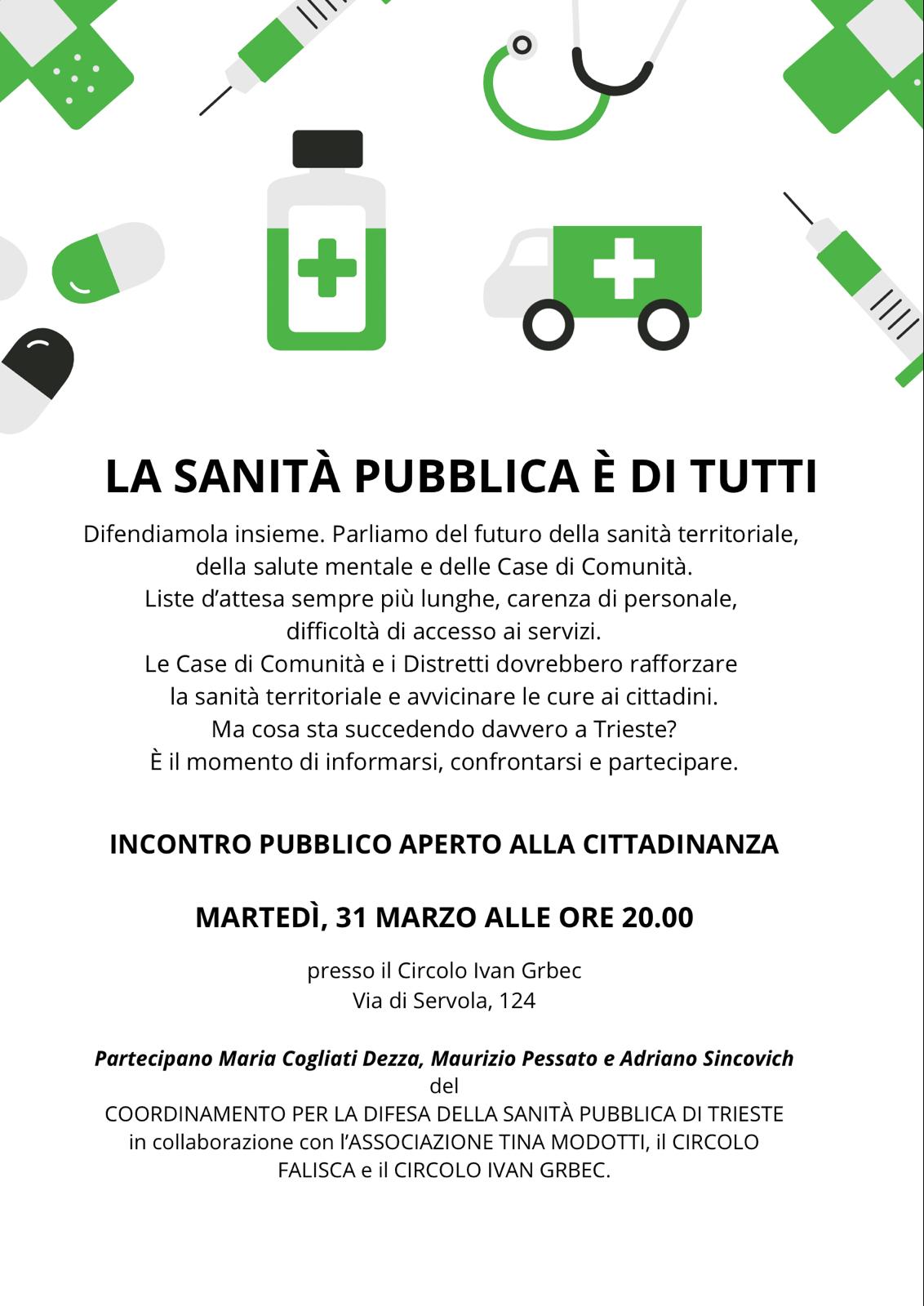 La sanità pubblica è di tutti
