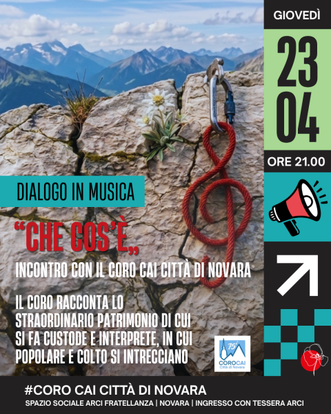 “Che cos’è” | Incontro con il coro CAI Città di Novara