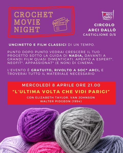 🧶🎬 Crochet Movie Night 🎬🧶
