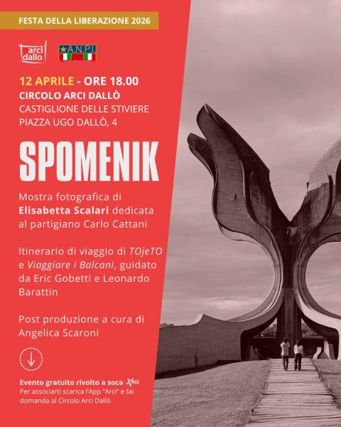 SPOMENIK: Mostra fotografica di Elisabetta Scalari