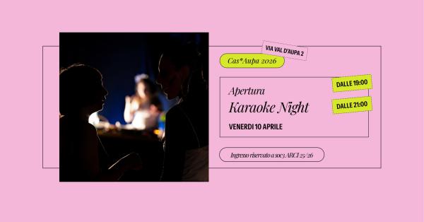 Venerdì 10 aprile | Karaoke Night