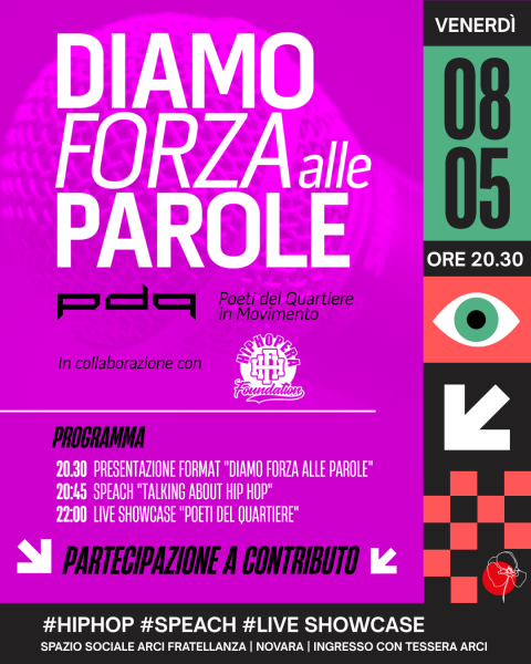 Diamo forza alle parole | Speach su Hip Hop + Poeti Del Quartiere live