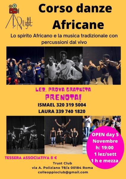 Corso di danze Africane con percussioni live