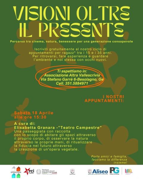 VISIONE OLTRE IL PRESENTE- percorso tra cinema, natura, benessere per una generazione consapevole