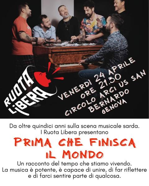 I RUOTA LIBERANO PRESENTANO PRIMA CHE FINISCA IL MONDO