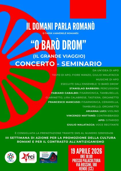 concerto–seminario “O Barò Drom” (Il grande viaggio)