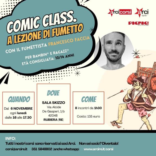COMIC CLASS. Fumetto per ragazzi a Rubiera