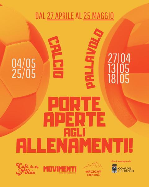 Porte aperte agli allenamenti – Café de La Paix e Arcigay del Trentino