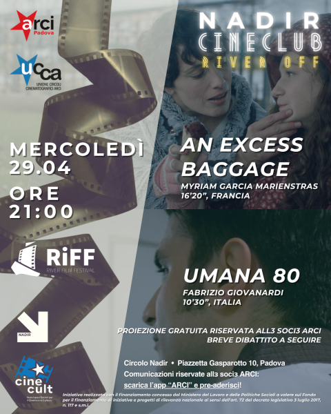 Nadir Cineclub: RIVER OFF 🎥 AN EXCESS BAGGAGE + UMANA 80
