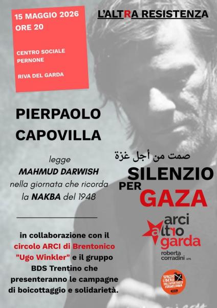 L’ALTRA RESISTENZA: “Silenzio per Gaza”