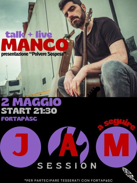 Manco Talk + Live presentazione "Polvere Sospesa"