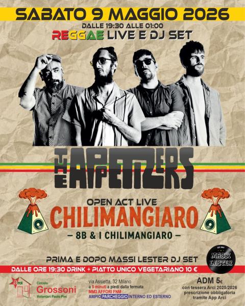 Serata Reggae: Chilimangiaro & The Appetizers