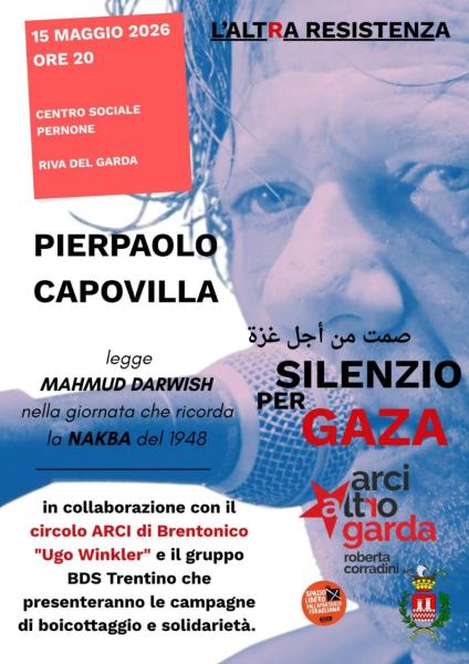 “L’ALTRA RESISTENZA: “Silenzio per Gaza”