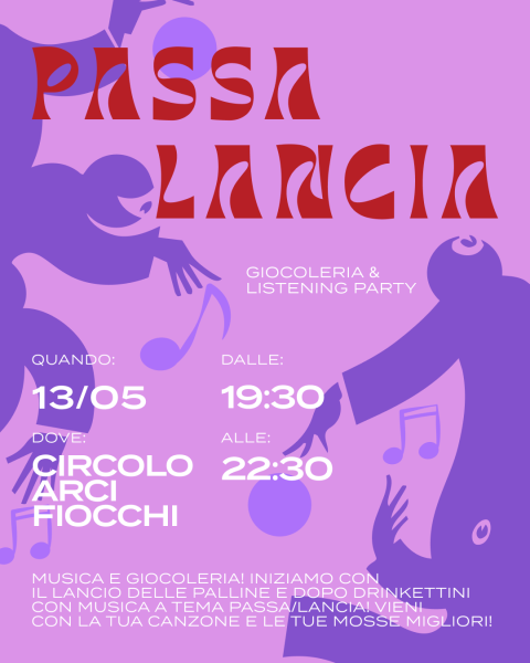 PASSA LANCIA - Giocoleria e listening party
