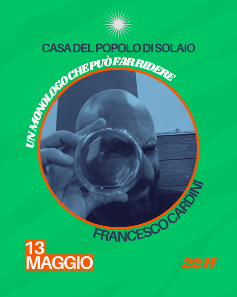Francesco Cardini in "È successo (veramente) e risuccede - un monologo che può far ridere"