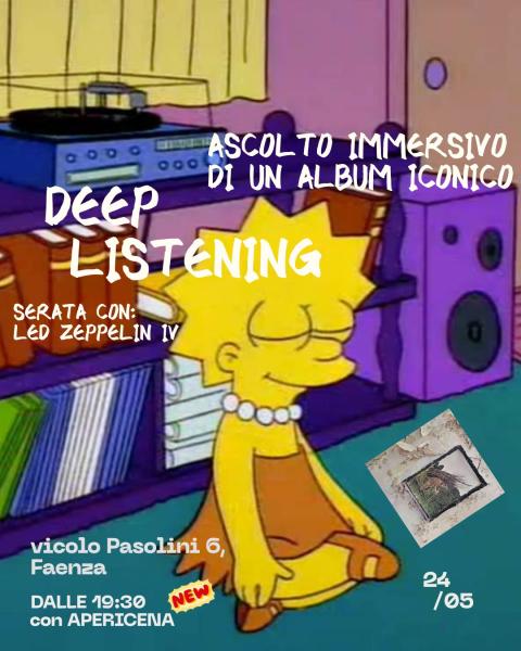 Deep Listening - Ascolto immersivo di un album iconico