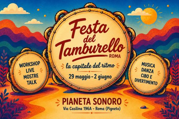 🎶 𝗙𝗲𝘀𝘁𝗮 𝗱𝗲𝗹 𝗧𝗮𝗺𝗯𝘂𝗿𝗲𝗹𝗹𝗼: workshop, live, mostre, talk, danza & more // 02.06