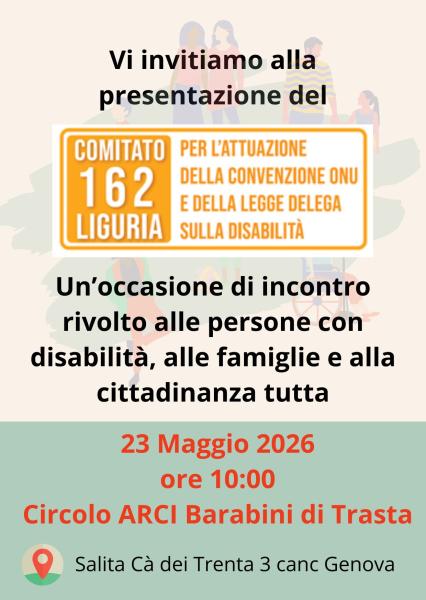 Presentazione del "COMITATO 162 LIGURIA"