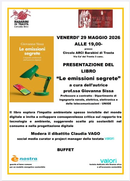 Presentazione del libro "Le emissioni segrete" di Giovanna Sissa