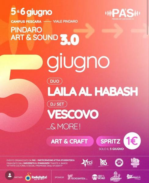 DUO LAILA AL HABASH, DJ VESCOVO AND MORE